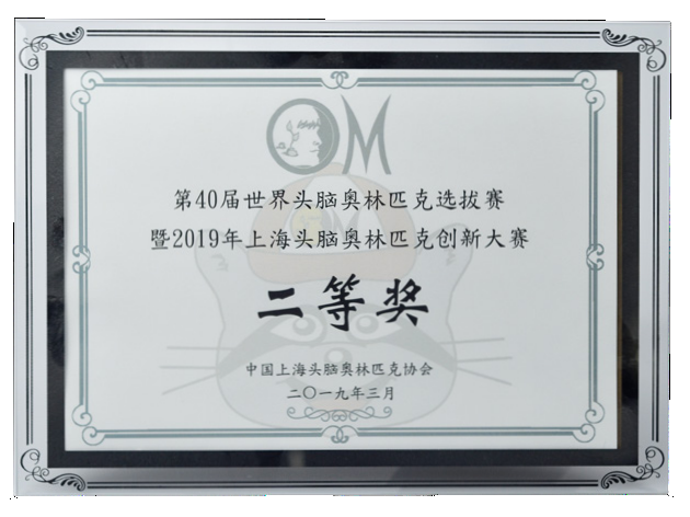 世界头脑奥林匹克创新大赛一到三等奖